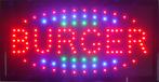 Burger lamp LED verlichting reclame bord lichtbak #C2, Verzenden, Nieuw