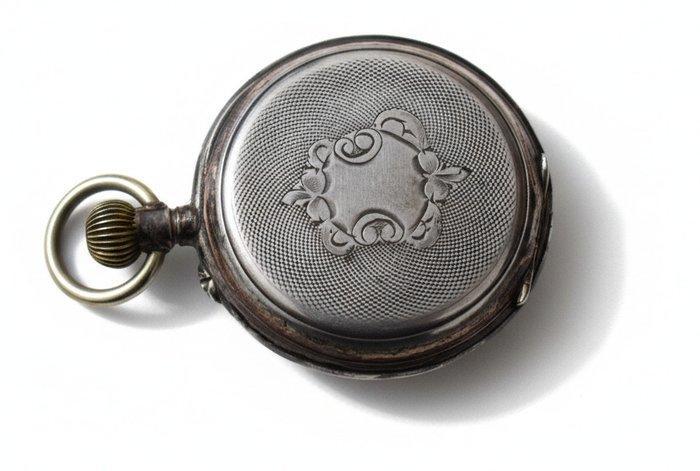 Antique Open-Face Pocket Watch with Sub-Dial – .800 Silver -, Bijoux, Sacs & Beauté, Montres | Hommes