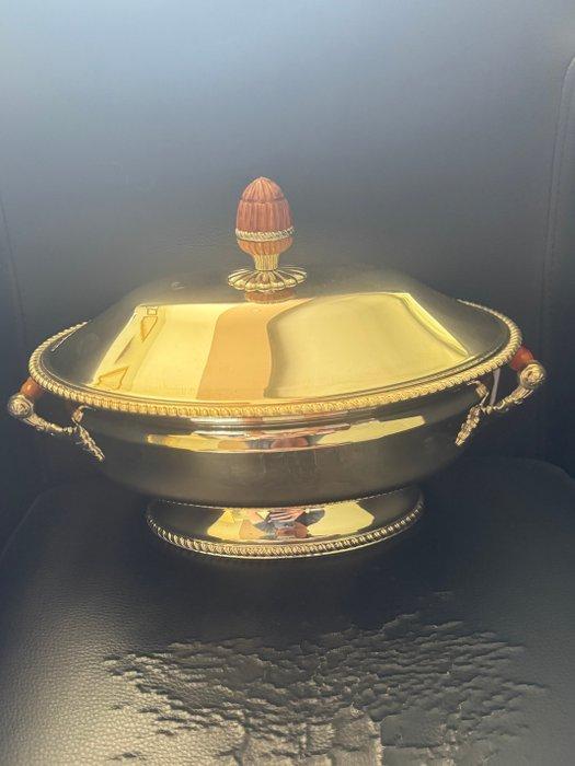 Plat de service - Argent 800 - Soupière, Antiek en Kunst, Antiek | Zilver en Goud