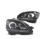 PHARES POUR MERCEDES CLASSE C W204 07-11 DIURNES FOND NOIR, Verzenden