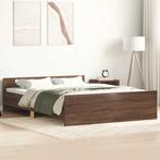 vidaXL Bedframe hoofd- en voeteneinde bruin eikenkleur, Verzenden, Nieuw
