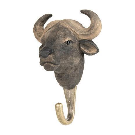 Kapstokhaak hout kapstok wandhaak Wildlife Afrikaanse buffel, Huis en Inrichting, Woonaccessoires | Kapstokken, Nieuw
