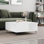 vidaXL Table basse blanc 80x80x36,5 cm bois dingénierie, Maison & Meubles, Tables | Tables de salon, Neuf, Verzenden