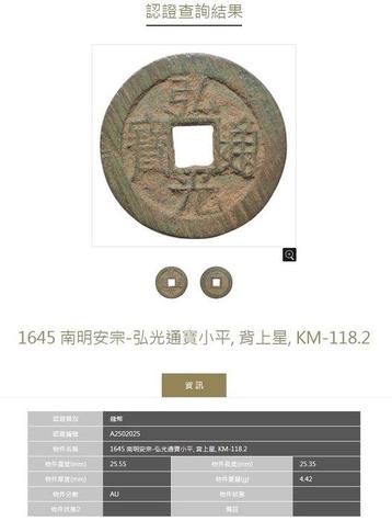China, Ming-dynastie 1 Cash 1645, Lot of 2 coins (Zonder beschikbaar voor biedingen