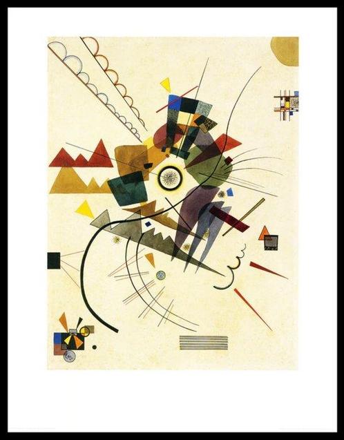Wassily Kandinsky - Ringsum, 1924. Copyright: VG, Antiek en Kunst, Kunst | Tekeningen en Fotografie