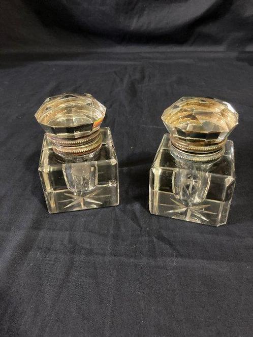 Attribué a Baccarat - No Reserve Price - Encrier  (2) -, Antiek en Kunst, Antiek | Overige Antiek