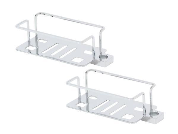 Veiling - 2x Beaux korf voor glijstang Ulis chroom, Doe-het-zelf en Bouw, Sanitair