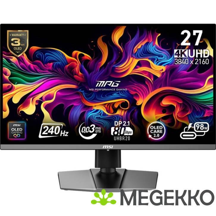 MSI MPG 272URX QD-OLED 27  240Hz Ultra HD OLED Gaming, Computers en Software, Overige Computers en Software, Nieuw, Verzenden