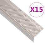 vidaXL Trapneuzen L-vormig 15 st 100 cm aluminium, Verzenden, Nieuw