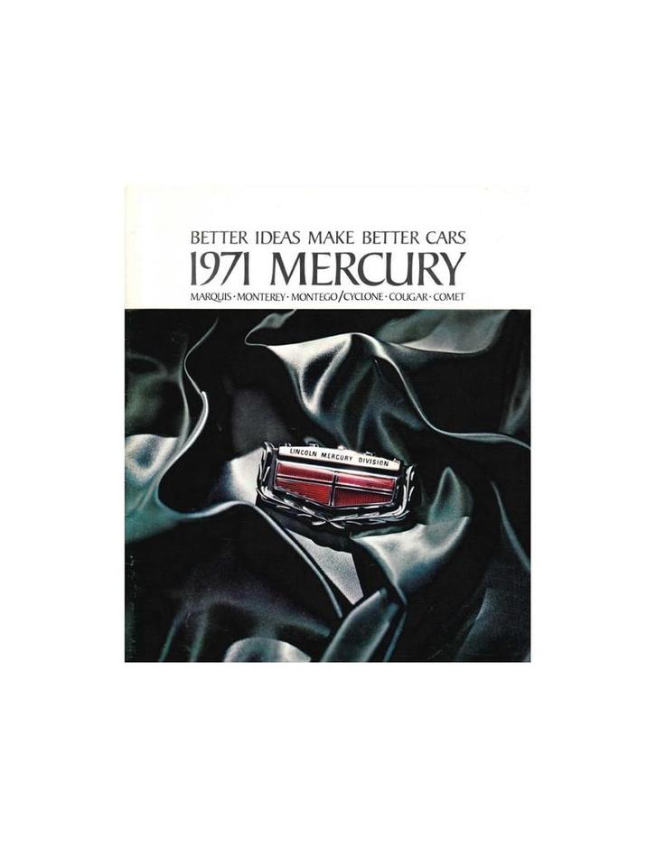 1971 MERCURY PROGRAMMA BROCHURE ENGELS (USA), Boeken, Auto's | Folders en Tijdschriften