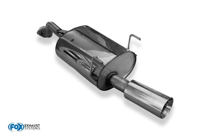 FOX Honda Civic 6 - EJ6 Coupé einddemper enkelpijps - 1x100, Autos : Pièces & Accessoires, Systèmes d'échappement, Envoi