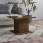 vidaXL Salontafel 55,5x55,5x40 cm bewerkt hout bruin, Huis en Inrichting, Verzenden, Nieuw