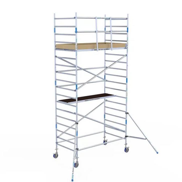 ALX rolsteiger 135 x 6,2m WH met voorloopleuning, Doe-het-zelf en Bouw, Steigers, Rolsteiger of Kamersteiger, Nieuw, 5 meter of hoger