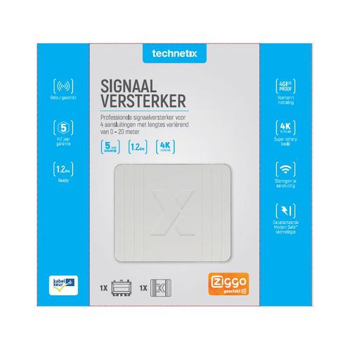 Technetix FRA-752X 0/2/4/8db versterker DOCSIS 3.1 - Ziggo g, Audio, Tv en Foto, Schotelantennes, Nieuw, Ophalen of Verzenden