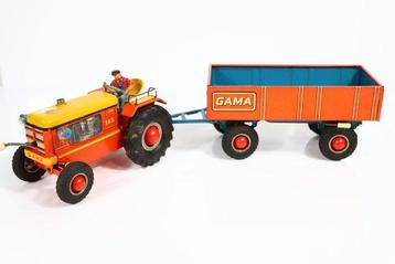 Gama - Blikken speelgoed - 1853 Traktor – Vintage