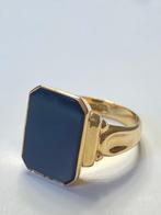 Zonder Minimumprijs - Ring - 18 karaat Geel goud Onyx, Nieuw
