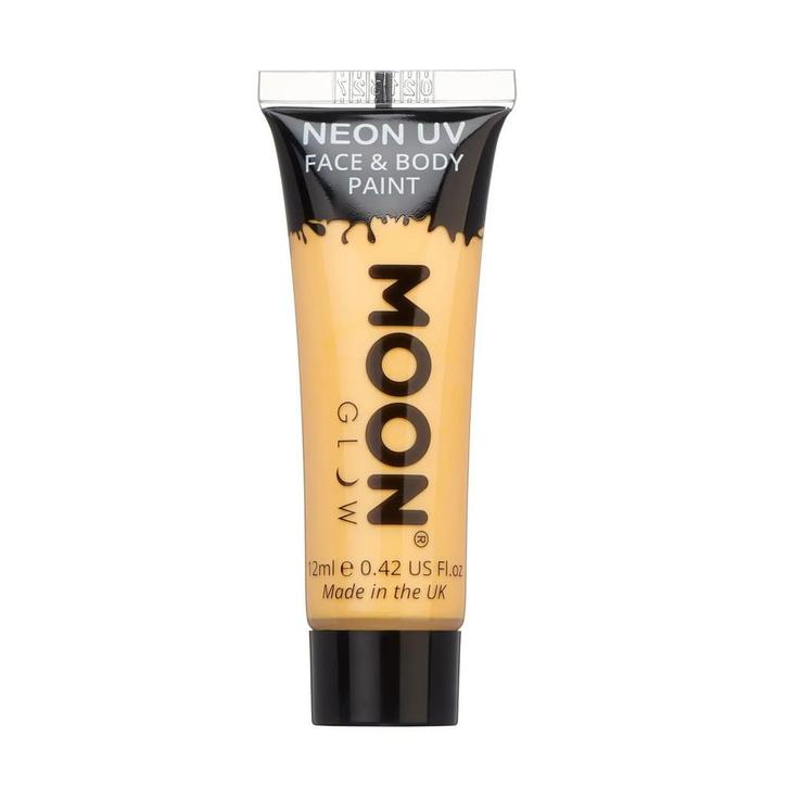 Moon Glow Pastel Neon UV Face Paint Pastel Orange 12ml, Hobby en Vrije tijd, Feestartikelen, Nieuw, Verzenden