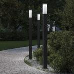 vidaXL Bolderverlichting met sensor 3 stuks 110 cm Zwart, Verzenden