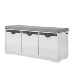 2dekans | SoBuy Schoenenkast met gestoffeerd zitvlak - 3, Huis en Inrichting, Ophalen of Verzenden, Nieuw