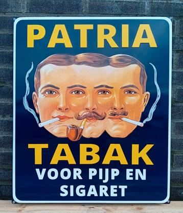 emaille bord PATRIA TABAK - Voor pijp en sigaret