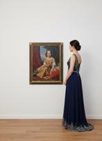 Europese school (XIX) - Ritratto di giovinetta borghese, Antiek en Kunst