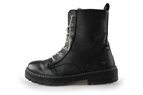 Mustang Veterboots in maat 40 Zwart | 5% extra korting, Kleding | Dames, Schoenen, Zwart, Gedragen, Overige typen, Verzenden