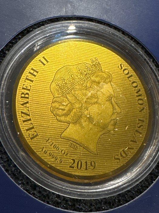 Salomonseilanden. 10 Dollars 2019 USA Panama Pacific Gold, Postzegels en Munten, Munten | Europa | Niet-Euromunten