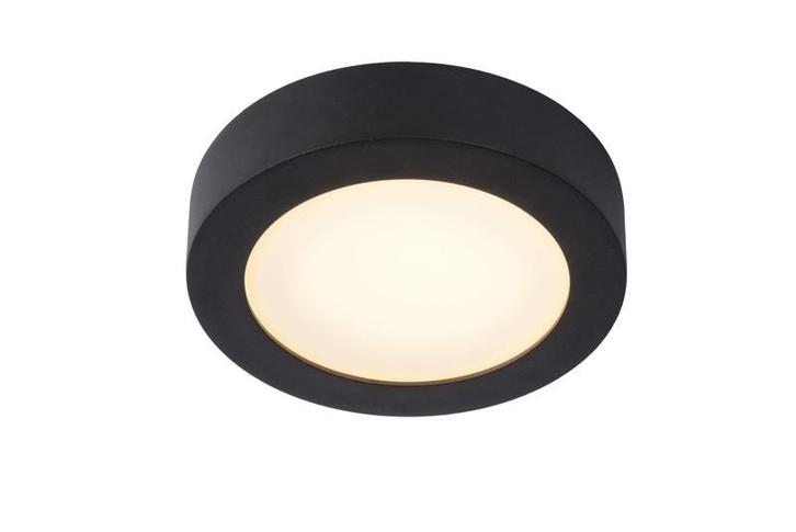 Lucide BRICE-LED - Badkamerlamp zwart 18cm rond dimbaar, Huis en Inrichting, Lampen | Plafondlampen, Nieuw, Verzenden