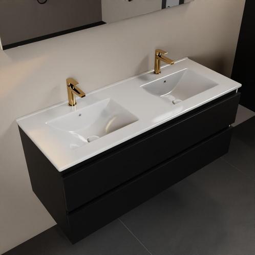 MONDIAZ AIVY 120cm badmeubel Urban, wastafel glanzend wit, Doe-het-zelf en Bouw, Sanitair, Overige typen, Nieuw, Ophalen of Verzenden