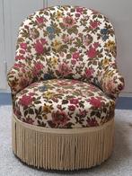 Chaise - Bois - Crapaud Textiles- chaise, Antiquités & Art