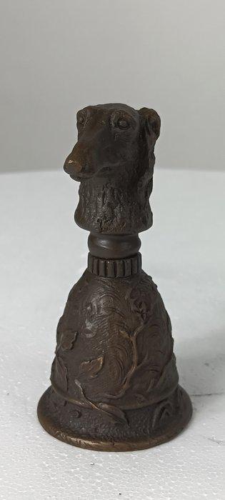 Tafelservies - tafelbel - Naar cesard - Tafelbel brons, Antiek en Kunst, Kunst | Designobjecten