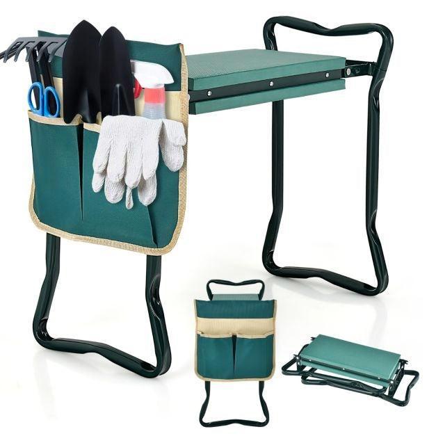 2dekans | Opvouwbare Tuinkruk met EVA-Kussen 2 In 1 Tuinkruk, Tuin en Terras, Tuinsets en Loungesets, Ophalen of Verzenden