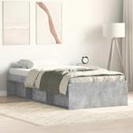 vidaXL Bedframe betongrijs 90x190 cm, Huis en Inrichting, Slaapkamer | Bedden, Verzenden, Nieuw