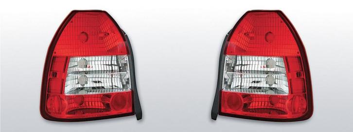 Achterlichten | Honda Civic Hatchback 1995-2001 3D rood / wi, Auto-onderdelen, Verlichting, Nieuw, Honda, Verzenden