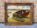 Fernand Rousseaux (1892-1971) - Boot op de oever te, Antiek en Kunst