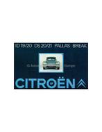 1969 CITROEN D SERIES PROGRAMMA BROCHURE NEDERLANDS, Nieuw