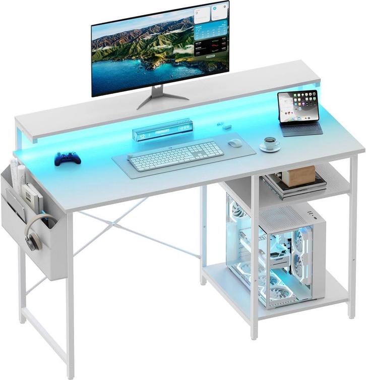Bureau - Computertafel - Computerbureau - 100x48 cm - Wit, Huis en Inrichting, Woonaccessoires | Overige, Nieuw, Verzenden