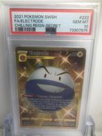 Pokémon - 1 Graded card - Electrode FA Secret #222 -, Hobby en Vrije tijd, Nieuw