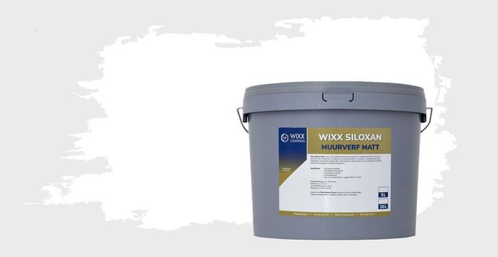 Wixx Siloxan Buitenlatex Matt Wit 5L, Doe-het-zelf en Bouw, Verf, Beits en Lak, Wit, Nieuw, Verzenden