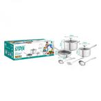 Winning Star St-5101 3-delige Kookset -  Steelpan -, Maison & Meubles, Cuisine | Casseroles & Poêles, Ophalen of Verzenden