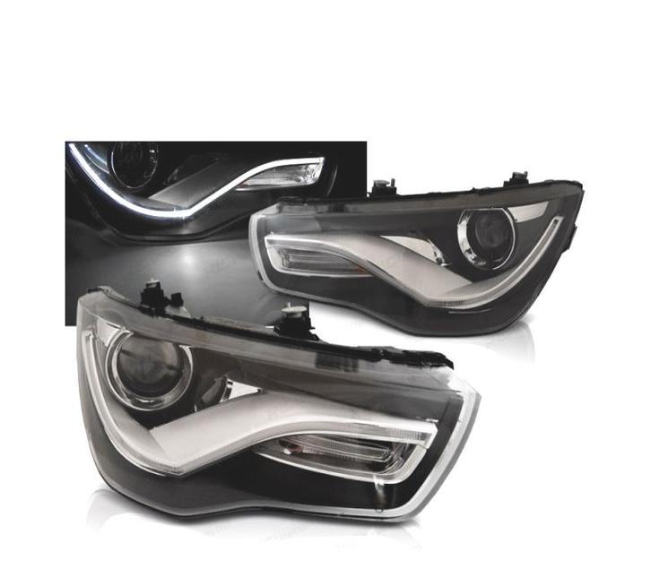 PHARES LED POUR AUDI A1 10-14 TRU DRL NOIR, Autos : Pièces & Accessoires, Éclairage, Envoi
