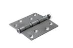 Kogellagerscharnier rechte hoeken 89x89mm RVS geborsteld..., Doe-het-zelf en Bouw, Ophalen of Verzenden, Nieuw, Scharnier