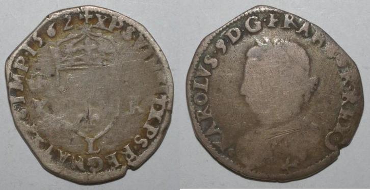 France Frankreich Dup 1064 Karl Ix 1/2 Teston 1562 L Auf..., Postzegels en Munten, Munten | Europa | Niet-Euromunten, België, Verzenden