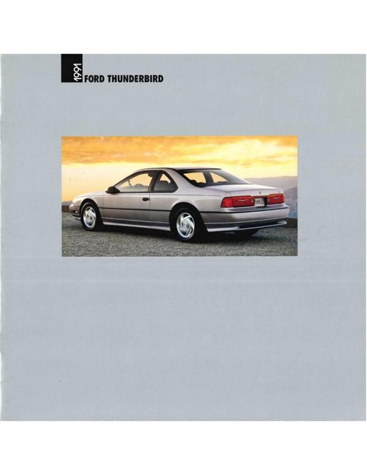 1991 FORD THUNDERBIRD BROCHURE ENGELS, Livres, Autos | Brochures & Magazines, Enlèvement ou Envoi