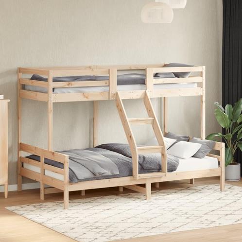 vidaXL Stapelbed massief grenenhout 80x200/120x200 cm, Huis en Inrichting, Slaapkamer | Bedden, Nieuw, Verzenden