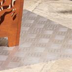 vidaXL Trap Tread Rechthoekig 2 pcs Zilver 100 x 40 cm, Doe-het-zelf en Bouw, Verzenden, Nieuw