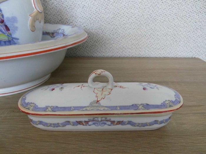 Antiek Lampetstel (3) - Petrus Regout Maestricht - Aardewerk, Antiek en Kunst, Antiek | Glaswerk en Kristal