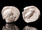 Athene Zeldzame Tetradrachme - iconische oude munt!  (Zonder