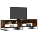 vidaXL Tv-meubel 180,5x40x46 cm bewerkt hout gerookt, Huis en Inrichting, Kasten |Televisiemeubels, Verzenden, Nieuw