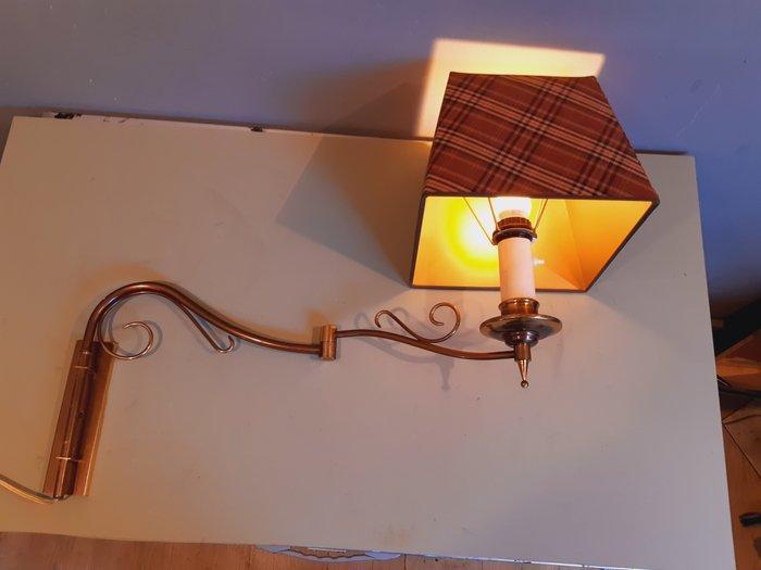 Wandlamp - Messing - zwenkarm verstelbaar, Antiek en Kunst, Curiosa en Brocante